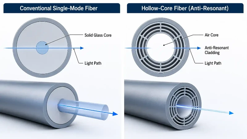 Hollow-core fiber air-core structure Hollow-core fiber air-core structure